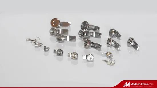 Eastern Europe Φ 13 Stainless Steel Quarter Turn Lock, SUS 316 Cabinet Cylinder Cam Lock for Industrial Railway Rail Vehicle ATM Vending Machine
