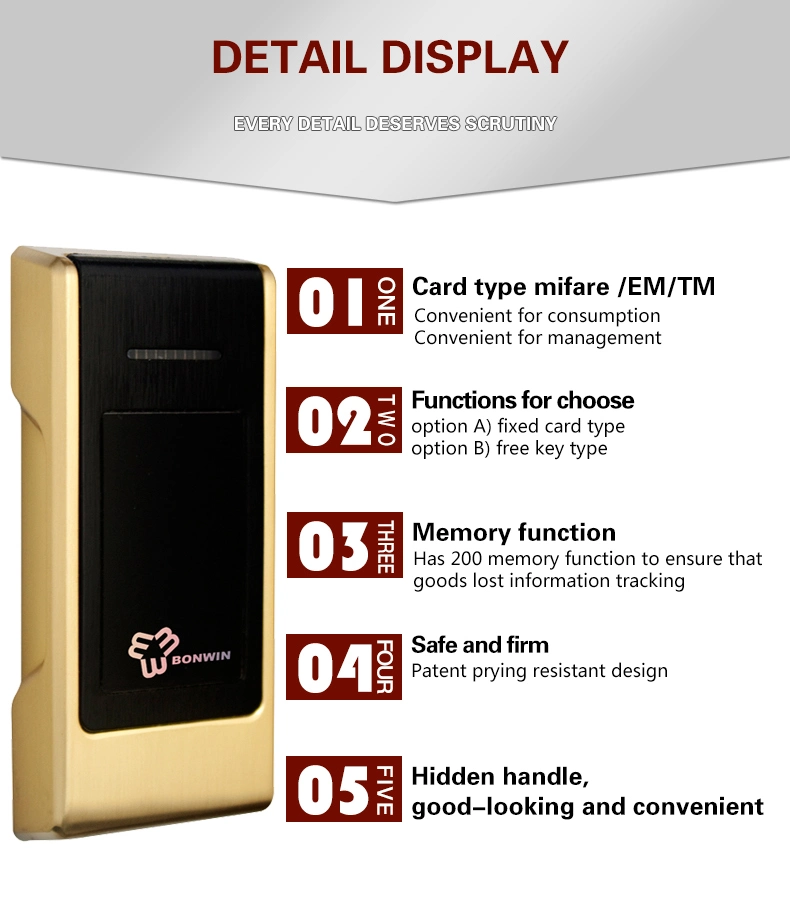 New! TM Card Electronic Cabinet/Sauna Lock (BW502SC-H)