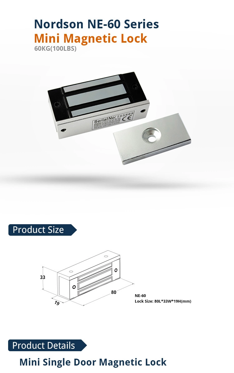 Power to Lock Fail-Safe Magnetic Refrigerator Lock for Cabinet Fridge Windows